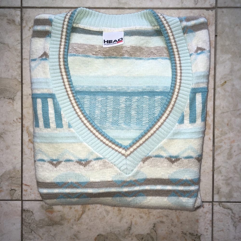 Head Sportswear V Neck Sweater